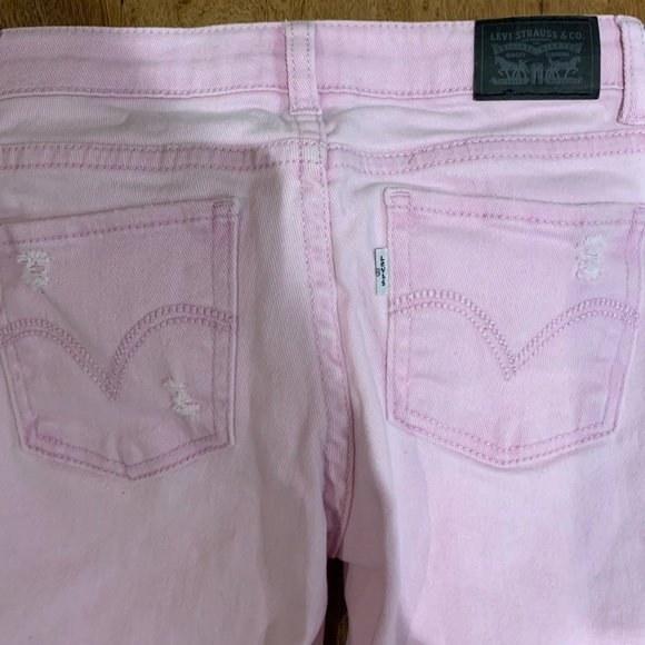 Girls Levi’s Super Skinny Pink Jeans Sz:8 - Picture 5 of 5